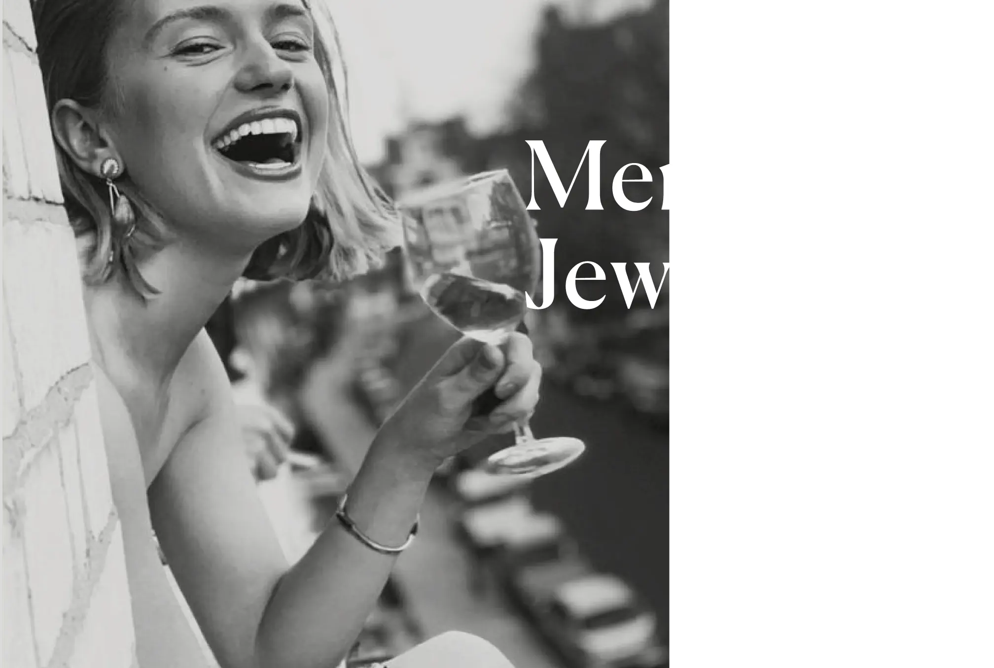 Smiling woman holding a glass